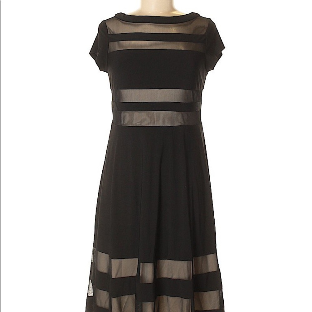 NWT R&M Richards black/taupe dress 🌸 - Picture 3 of 4